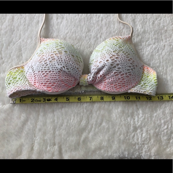 Victoria’s Secret PINK | Halter Push-up Rainbow Bikini Top - Picture 6 of 10